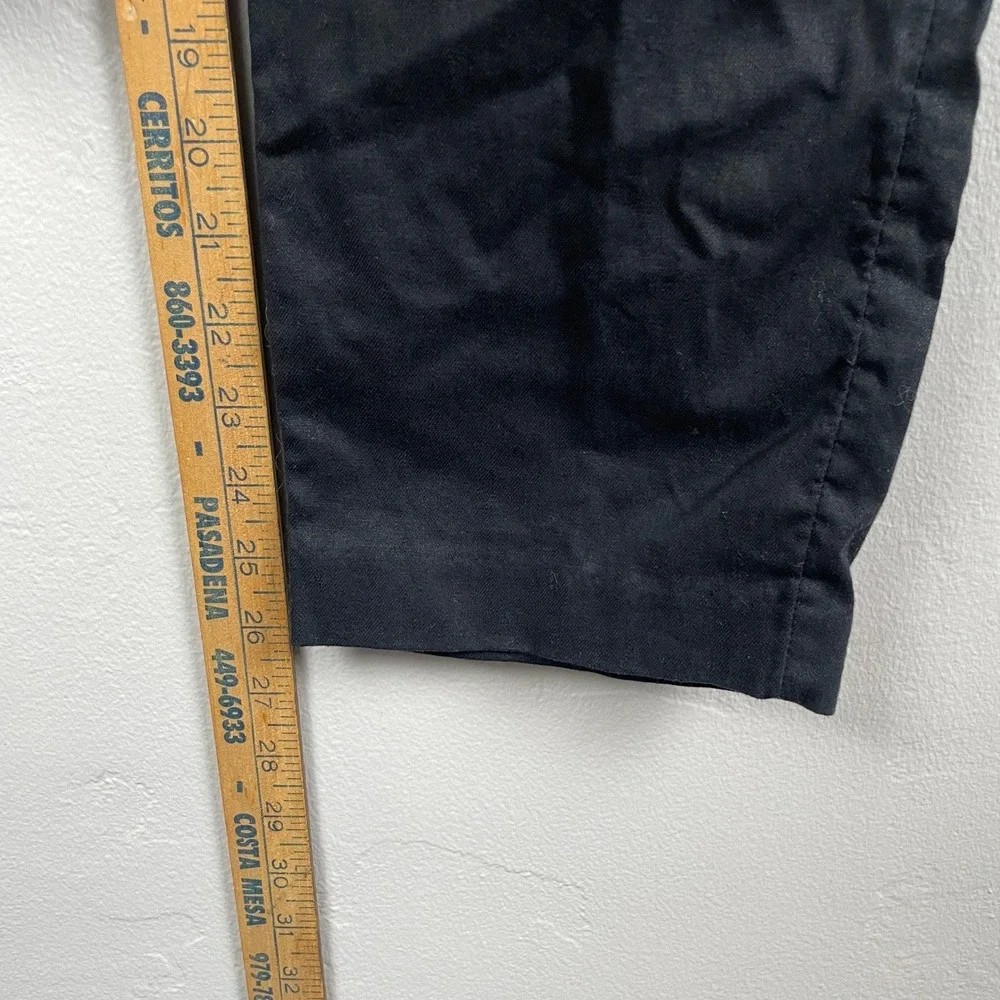 Banana Republic Pants Women 4 Black Slim Stretch Linen Blend Professional Office